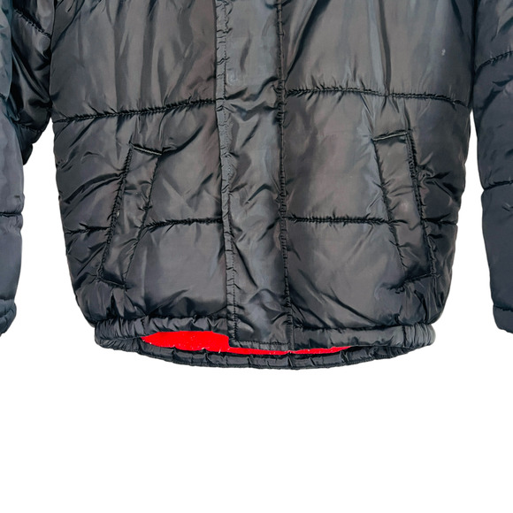 Tommy Hilfiger Kid's Quilted Colorblock Hooded Puffer Jacket Black Size 8 - Picture 6 of 12